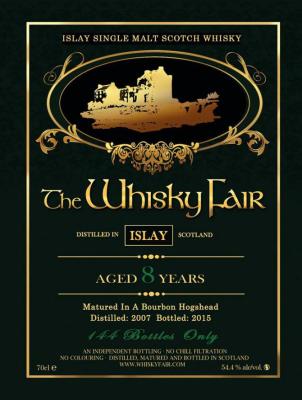 Islay Single Malt Scotch Whisky 2007 WF Bourbon Hogshead 54.4% 700ml