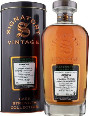 Linkwood 2010 SV Cask Strength Collection Charred Wine Hogshead #306192 FC Whisky Denmark 20yo Anniversary 56% 700ml