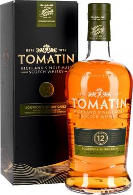 Tomatin 12yo Bourbon & Sherry Casks 43% 1000ml