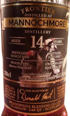 Mannochmore 2008 MBl The Maltman Sherry Hogshead The Ultimate Spirits 53.1% 700ml