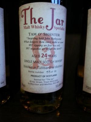 Tullibardine 24yo MMcK Tam O Shanter The Jar Troon 53.4% 700ml