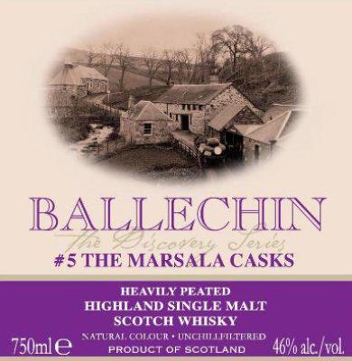 Ballechin Batch 5 The Discovery Series Marsala Casks 46% 750ml