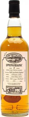 Springbank 2004 Open Day Bottling Refill Gaja Barolo Hogshead 58.6% 700ml
