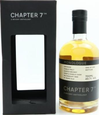 Miltonduff 1998 Ch7 a Whisky Anthology Monologue 21yo Bourbon Hogshead #10142 49.7% 700ml