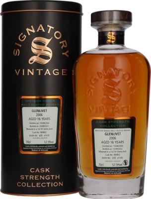 Glenlivet 2006 SV Cask Strength Collection 1st Fill Sherry Butt 57.9% 700ml