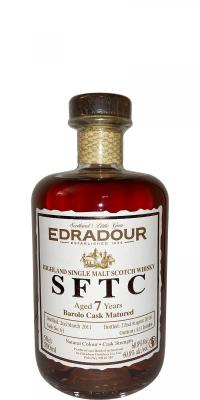 Edradour 2011 SFTC Barolo Cask Matured #61 Distillery Only 60.8% 500ml