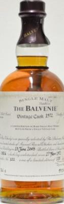 Balvenie 1972 Vintage Cask #14822 49.4% 700ml