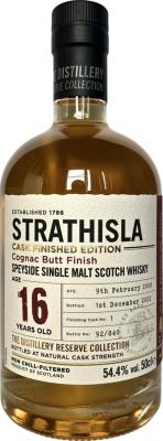 Strathisla 2006 The Distillery Reserve Collection 1st Fill Cognac Butt Finish 54.4% 500ml