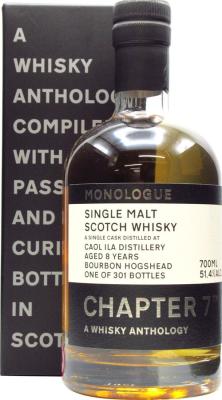 Caol Ila 2012 Ch7 a Whisky Anthology Monologue Bourbon Hogshead #325862 51.4% 700ml