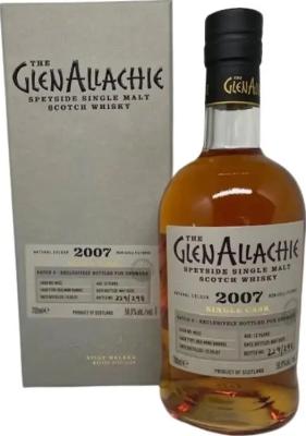 Glenallachie 2007 Single Cask Red Wine Barrel #4632 59.9% 700ml