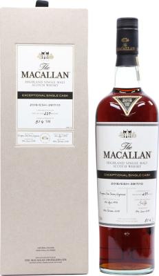 Macallan 2018 ESH-3917 10 Exceptional Single Cask Sherry Hogshead 3917/10 51.4% 700ml