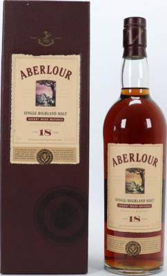 Aberlour 18yo Sherry Wood Matured 43% 750ml