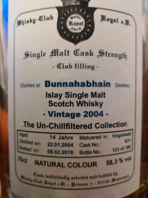 Bunnahabhain 2004 WCR 58.3% 700ml