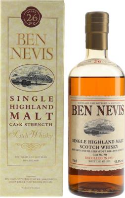 Ben Nevis 1973 Fort William Limited #756 53.9% 700ml