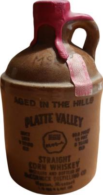 Platte Valley 100% Straight Corn Whisky Red Wax 40% 750ml