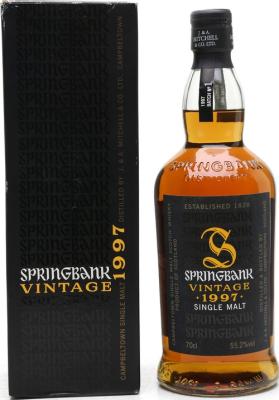 Springbank 1997 Vintage Batch #1 Re-charred Sherry Butts 55.2% 700ml