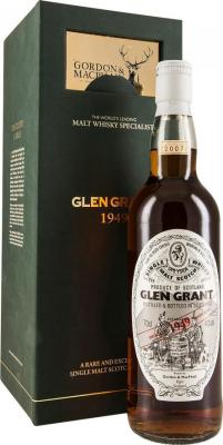 Glen Grant 1949 GM Licensed Bottling Refill Sherry Casks 3175, 3180 40% 700ml