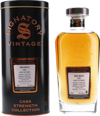 Ben Nevis 1991 SV Cask Strength Collection Sherry Butt #2376 57.4% 700ml