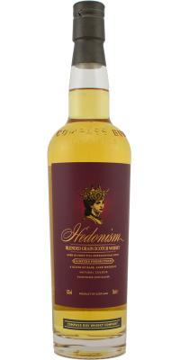 Hedonism Blended Grain Scotch Whisky CB Limited Production 1st Fill American Oak Casks Batch MMXIV-B 43% 700ml
