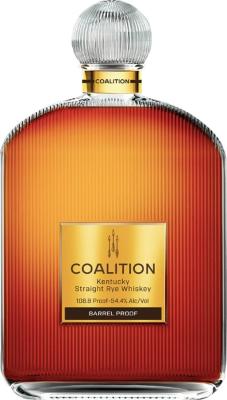 Coalition Barrel Proof Kentucky Straight Rye Whisky 54.4% 750ml