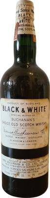 Black & White Special Blend of Buchanan's Choice Old Scotch Whisky Romolo Salvigni S.p.A. Genova 43% 750ml