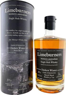 Limeburners Darkest Winter American Oak ex-bourbon M428 62.4% 700ml