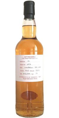 Longrow 1999 Duty Paid Sample For Trade Purposes Only Refill Bourbon Hogshead Rotation 497 53.5% 700ml