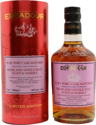 Edradour 2003 Ruby Port 8yo Batch 1 46% 700ml