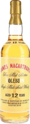 Coleburn 12yo JM Fine Malt Selection 43% 700ml