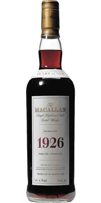 Macallan 1926 Vintage 42.6% 750ml