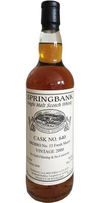 Springbank 2000 Orebro #13 Private Bottling Fresh Sherry #640 53.5% 700ml