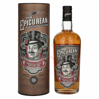 The Epicurean Lowland Blended Malt Scotch Whisky DL Ruby Port Finish 48% 700ml