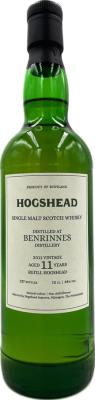 Benrinnes 2011 Hhd Hogshead Refill Hogshead 48% 700ml