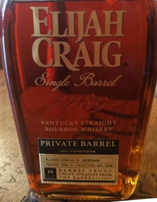 Elijah Craig 10yo Single Barrel 62.05% 700ml