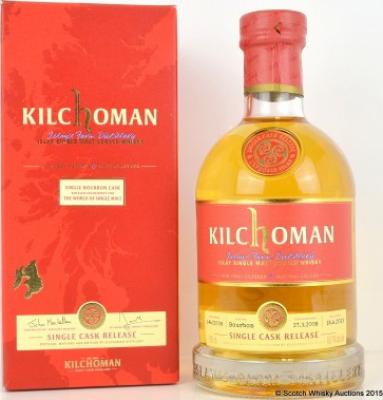 Kilchoman 2008 Single Cask for World of Single Malt Bourbon 146/2008 60.7% 700ml