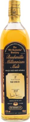 Bushmills 1975 Millennium Malt Cask no.327 Selected for Wilkie-Hooke Ltd. 43% 700ml