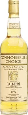 Dalmore 1992 GM Connoisseurs Choice 14yo Sherry Refill 40% 700ml