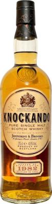 Knockando 1982 by Justerini & Brooks Ltd Weltmarken-Import Wiesbaden 43% 700ml