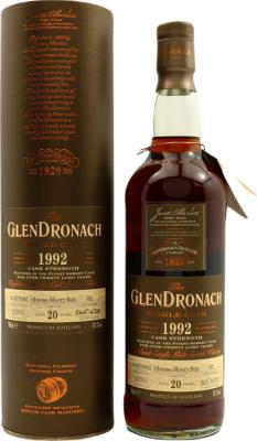 Glendronach 1992 Oloroso Sherry Butt Single Cask 20yo #392 Taiwan Exclusive 58.1% 700ml