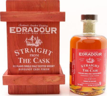 Edradour 2002 Straight From The Cask Burgundy Cask Finish 57.7% 500ml