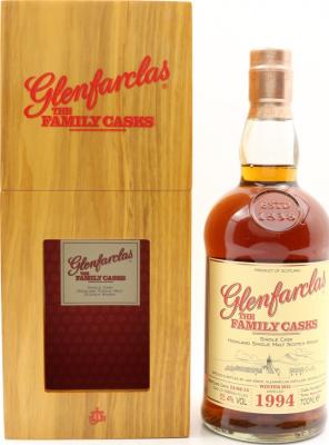 Glenfarclas 1994 The Family Casks Release W15 Sherry Butt #2957 55.4% 700ml
