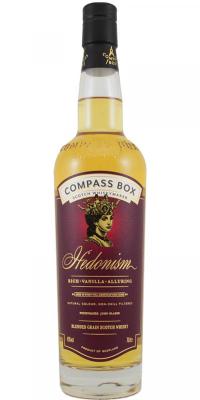 Hedonism Blended Grain Scotch Whisky CB The Signature Range 1st Fill American Oak Casks Batch MMXVIII-C 43% 700ml