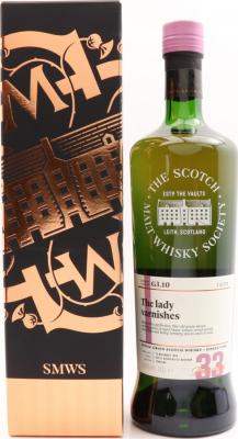 Caledonian 1984 SMWS G3.10 The lady varnishes Refill Ex-Bourbon Hogshead 58.4% 700ml