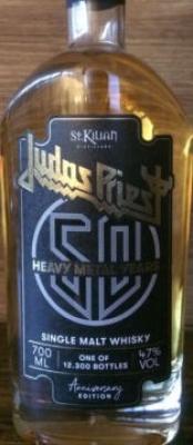 St. Kilian 4yo Judas Priest 50 Heavy Metal Years Ex-Bourbon Ex Brandy sherry Ex Rye 47% 700ml