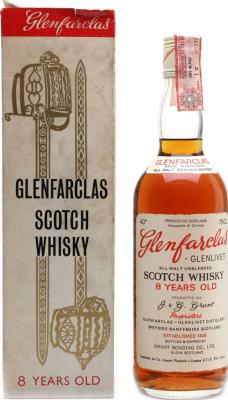 Glenfarclas 8yo All Malt Unblended Scotch Whisky Co. Import Pinerolo Torino Italy 40% 750ml