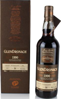 Glendronach 1990 Cask Bottling Pedro Ximenez Puncheon Lotte Duty Free 49.1% 700ml