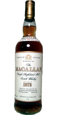 Macallan 1978 Matured in Sherry Wood 43% 750ml