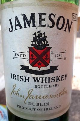 Jameson Irish Whisky L.G. Aguilar S.A 43% 750ml