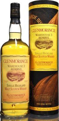 Glenmorangie Warehouse 3 Reserve 1st Fill Bourbon 40% 1000ml