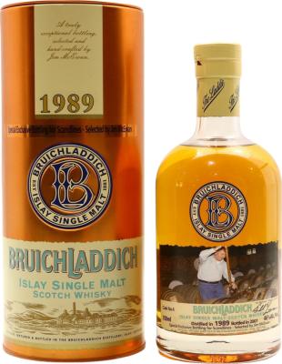 Bruichladdich 1989 for Scandlines 17yo Bourbon cask 46% 700ml